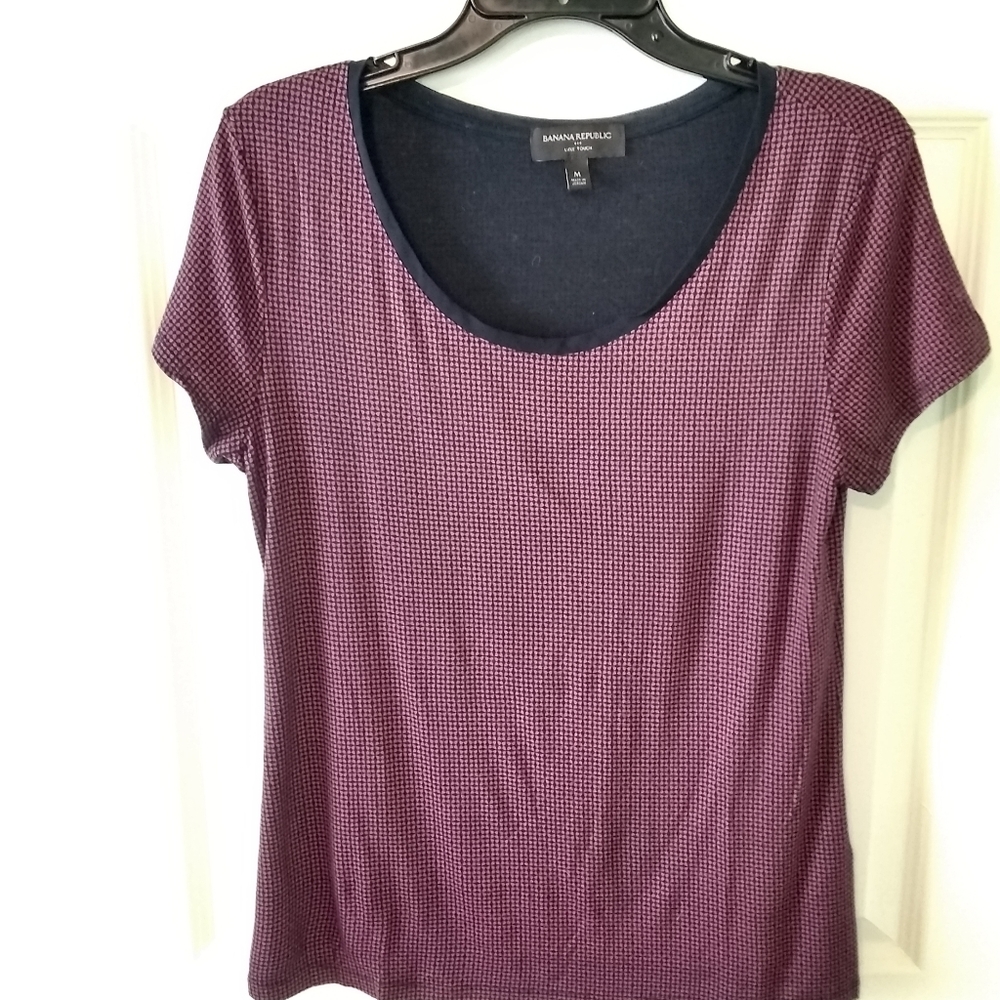 Banana Republic Luxe Touch Short Sleeve Tee Shirt